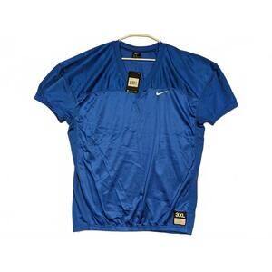 Nike Blue Mesh Football Practice Jersey Athletic V-Neck New With Tags Mens 3XL